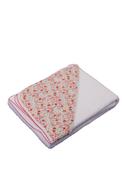 Sardon Baby Girl Floral Hooded Towel, White Multi image