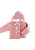 Sardon Baby Girl Knitted Jacket With Hood, Pink image