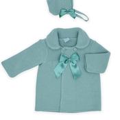 Sardon Baby Girl Knit Long Sleeve Cardigan, Green