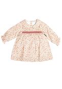 Sardon Baby Girl Floral Dress and Brief Set, Red