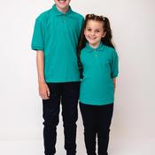 Short Sleeve Polo Shirt, Jade image