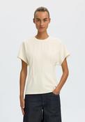 Selected Femme Era Basic Oversized T-Shirt, Cream image