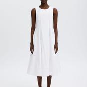 Selected Femme Ladder Stitch Midi Dress, White image