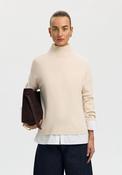 Selected Femme Manja Long Sleeve Top, Off-White image