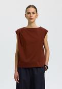 Selected Femme Calli Sleeveless Top, Brown image