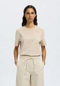 Selected Femme Basic T-Shirt, Cream image