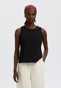 Selected Femme Cotton Tank Top, Black image