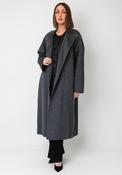 Selected Femme Mara Longline with Belt Coat, Grey image