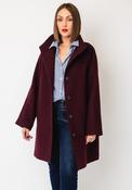 Selected Femme Zia Wool Blend Coat, Wine image