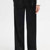 Selected Femme Miya Satin Wide Leg Trousers, Black image