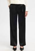 Selected Femme Miya Satin Wide Leg Trousers, Black image