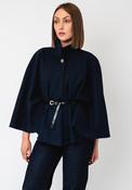 Serafina Collection One Size Belted Cape, Navy image