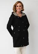 Serafina Collection Reversible Raincoat, Black image
