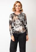 Sunday Animal Print Jersey Top, Brown image