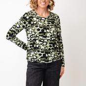 Sunday Circle Print Jersey Top, Green image