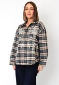Serafina Collection Embroidered Check Shirt, Black image