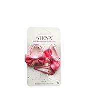 Siena Girls Bow Hair Bobbles and Glitter Clips Set, Baby Pink image