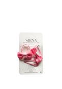 Siena Girls Bow Hair Bobbles and Glitter Clips Set, Baby Pink image