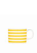 Siip Horizontal Stripe Short Mug, Yellow
