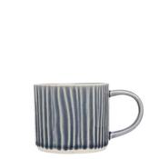 Siip Embossed Lines Mug, Blue