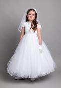 Poinsettia 1345 Communion Dress, White image