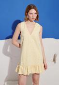 Sister Jane Lemon Zest Embellished Mini Dress, Yellow image