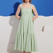 Sister Jane Caper Stripe Maxi Dress, Green