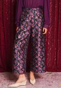 Sister Jane Fortunes Floral Jacquard Trousers, Black Multi image