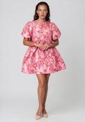 Sister Jane Elara Jacquard Mini Dress, Pink image