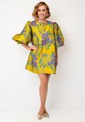 Sister Jane Muse Jacquard Mini Dress, Lime Yellow image