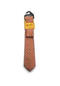 6th Sense Tie &amp; Pocket Square, Orange &amp; Black image