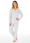 Slenderella Ditsy Floral Long Sleeve Pyjama Set, Blue image