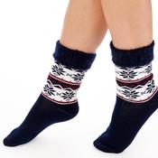 Slenderella Fluffy Bed Sock, Navy