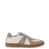 Sloane Otto Leather Panelled Trainers, Grey and White image