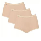 Sloggi Basic+ Maxi Brief Three Pack, Beige