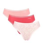 Sloggi Go Crush High Leg 3 Pack Brief, Pink Multi image