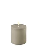 Deluxe Homeart LED Small Thick Pillar 10x10cm Candle, Sand image
