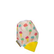 Smiley Eileeys Ice Cream Teething Bib, Pink