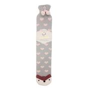 Snug and Cozy Super Soft Long Hot Water Bottle, Grey