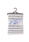 Snuggle Baby Stripe Fleece Blanket, Blue image
