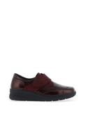 Softmode Farah Patent Velcro Shoes, Wine image
