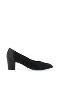 Softmode Kaylee Swirl Printed Heeled Shoes, Black image