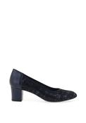 Softmode Kaylee Swirl Printed Heeled Shoes, Navy image
