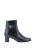 Softmode Kelly Patent Dual Zip Heeled Boots, Navy image