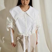 SOHO-t Egle Contrast Collar Jacket, White