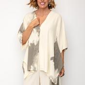 SOHO-t Annette Textured Lightweight Jacket, Cream