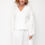 SOHO-t Fiona Collar Tie Detail Blouse, White image