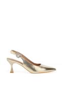 Sorento Arniston Metallic Sling Back High Heels, Gold image