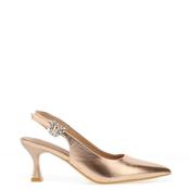 Sorento Arniston Metallic Sling Back High Heels, Rose Gold image