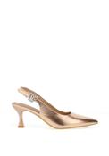 Sorento Arniston Metallic Sling Back High Heels, Rose Gold image